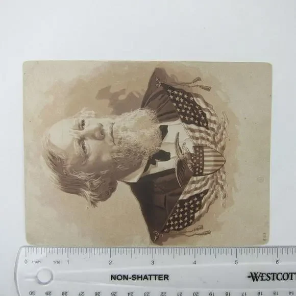 Allen G. Thurman Portrait 1888 Presidential Election Campaign Print Antique RARE - Picture 8 of 12